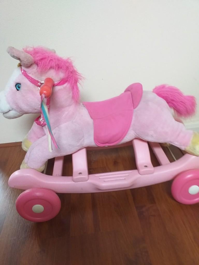 hobbelpaard roze, Kinderen en Baby's, Ophalen of Verzenden, Zo goed als nieuw