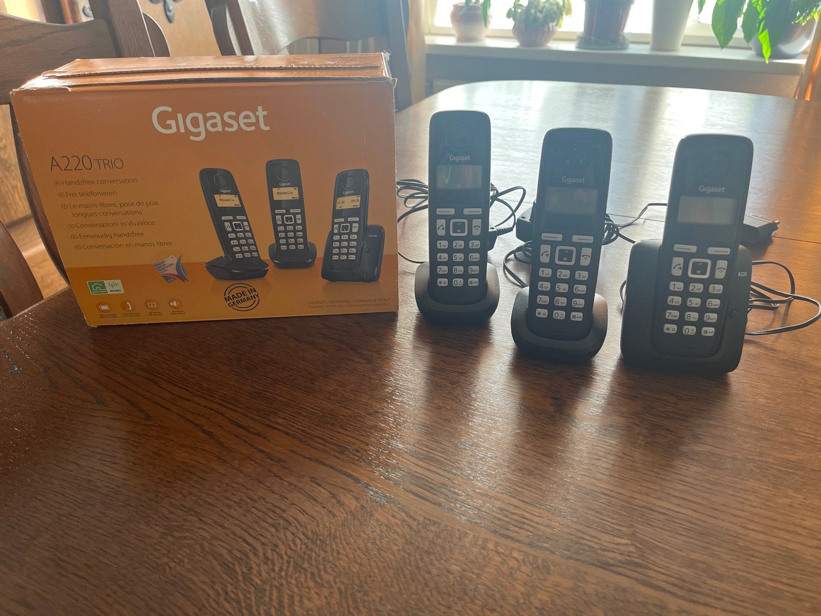Gigaset A220 Trio draadloze huistelefoons met basisstation, Ophalen, Gebruikt, 3 handsets