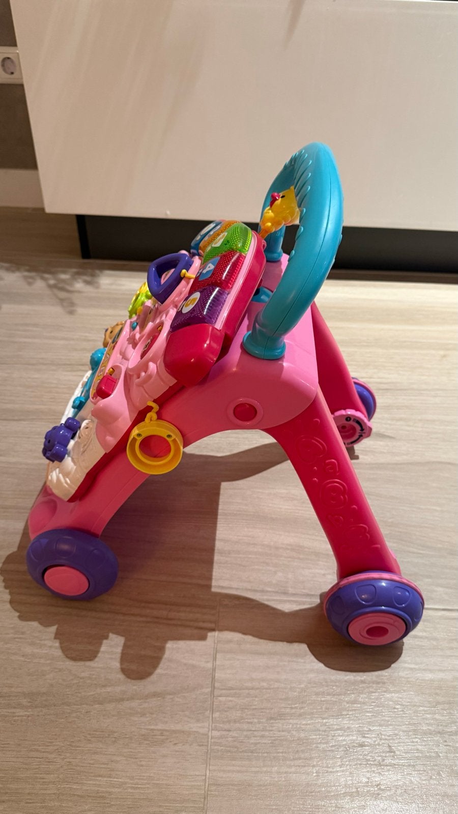 Roze Loopstoel voor baby's - VTech Baby Walker, Ophalen, Zo goed als nieuw, Overige typen, Met licht