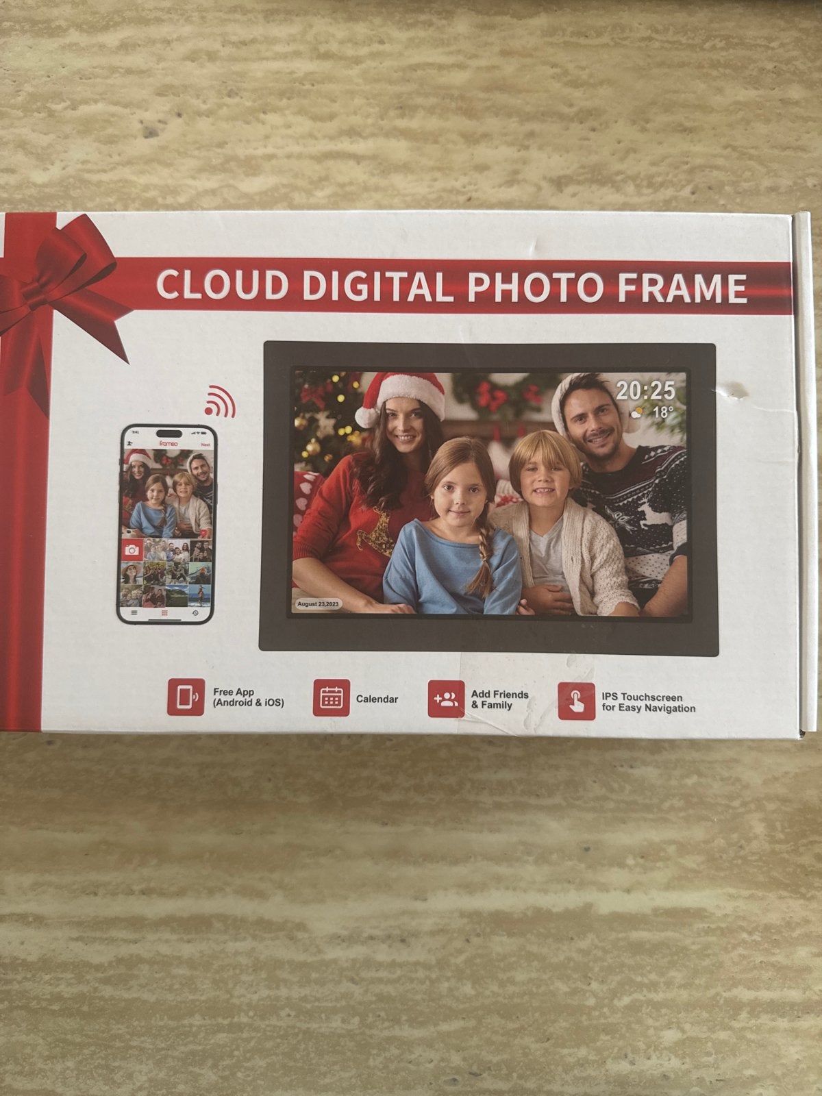 Cloud Digitaal Fotolijstje - IPS Touchscreen, WiFi, App, Overige merken, Kalenderfunctie, Nieuw, Ophalen of Verzenden