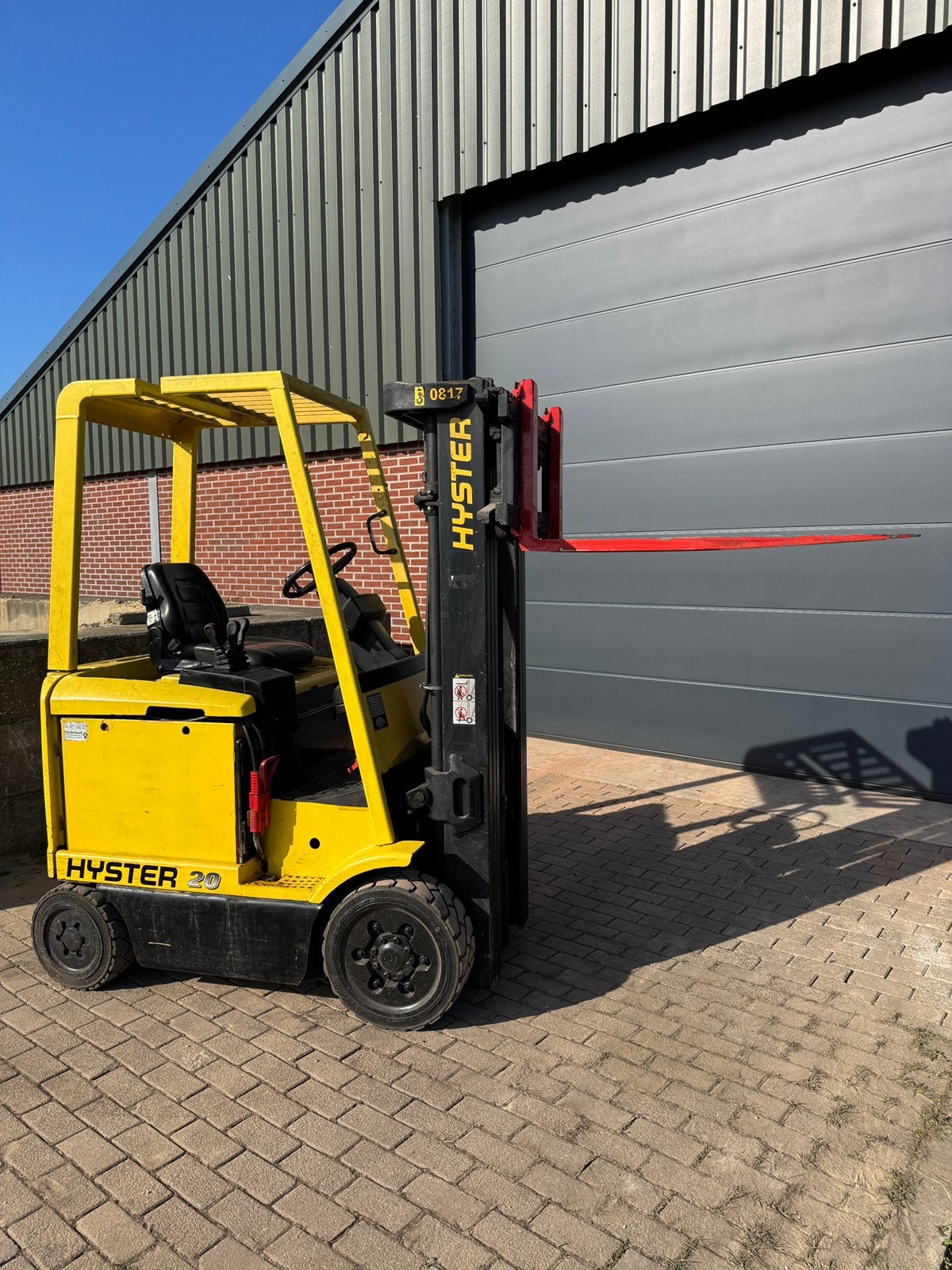 Hyster 2 ton’s elektrische heftruck, freelift, sideshift, 1000 tot 2000 kg, Ophalen, Elektrisch, Heftruck