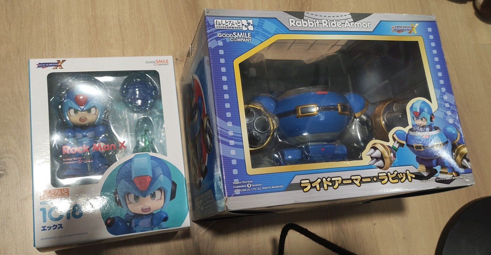 Nendoroid Mega Man X + Nendoroid More: Rabbit Ride Armor, Ophalen of Verzenden, Zo goed als nieuw