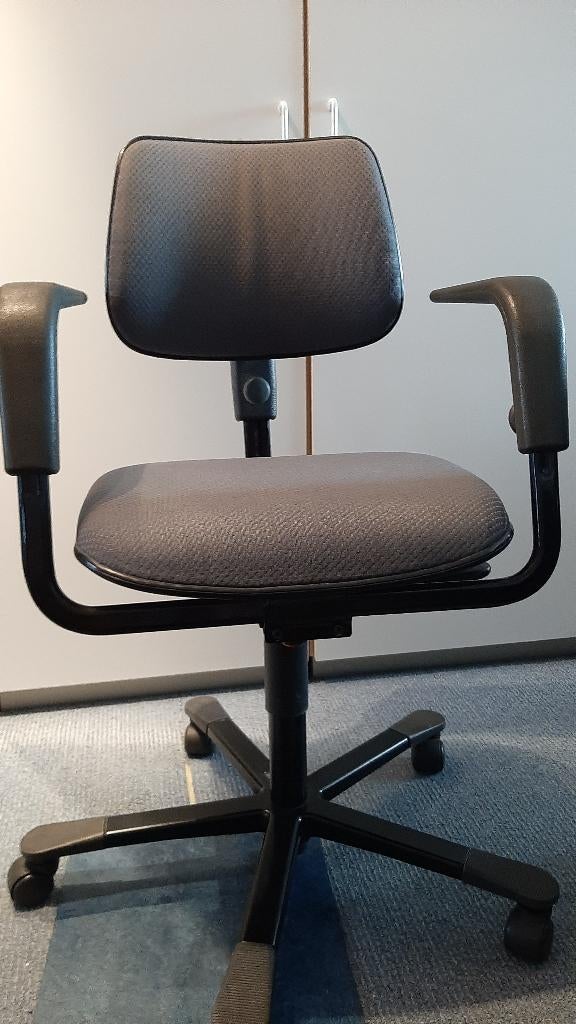 Bureaustoel, Ophalen, Gebruikt, Zwart