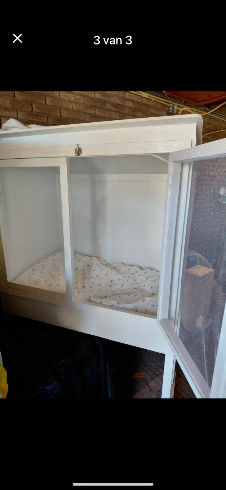 baby slaaphuisje, Ophalen, Ledikant