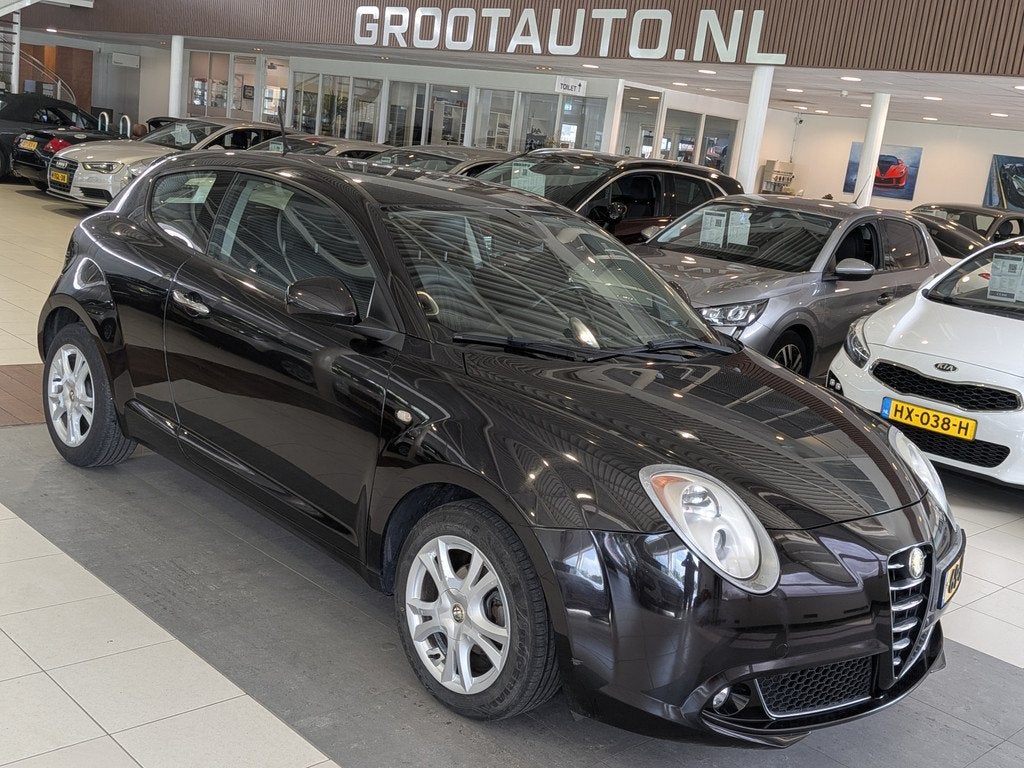 Alfa Romeo MiTo 1.4 Progression Airco, Trekhaak, Stuurbekrac, Voorwielaandrijving, Gebruikt, Zwart, 4 cilinders
