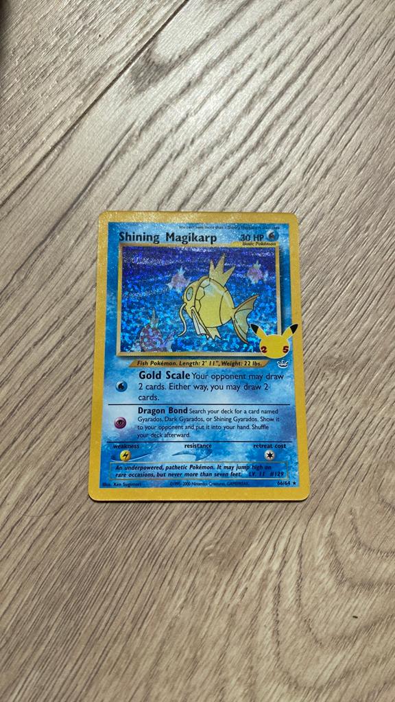 Shining Magikarp 30HP Pokémon kaart, Ophalen, Nieuw