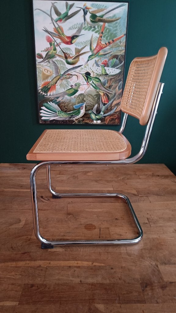16x Thonet stijl Cesca Breuer buisstoel zwart rotan webbing, Overige kleuren, Hout, Nieuw, Ophalen of Verzenden