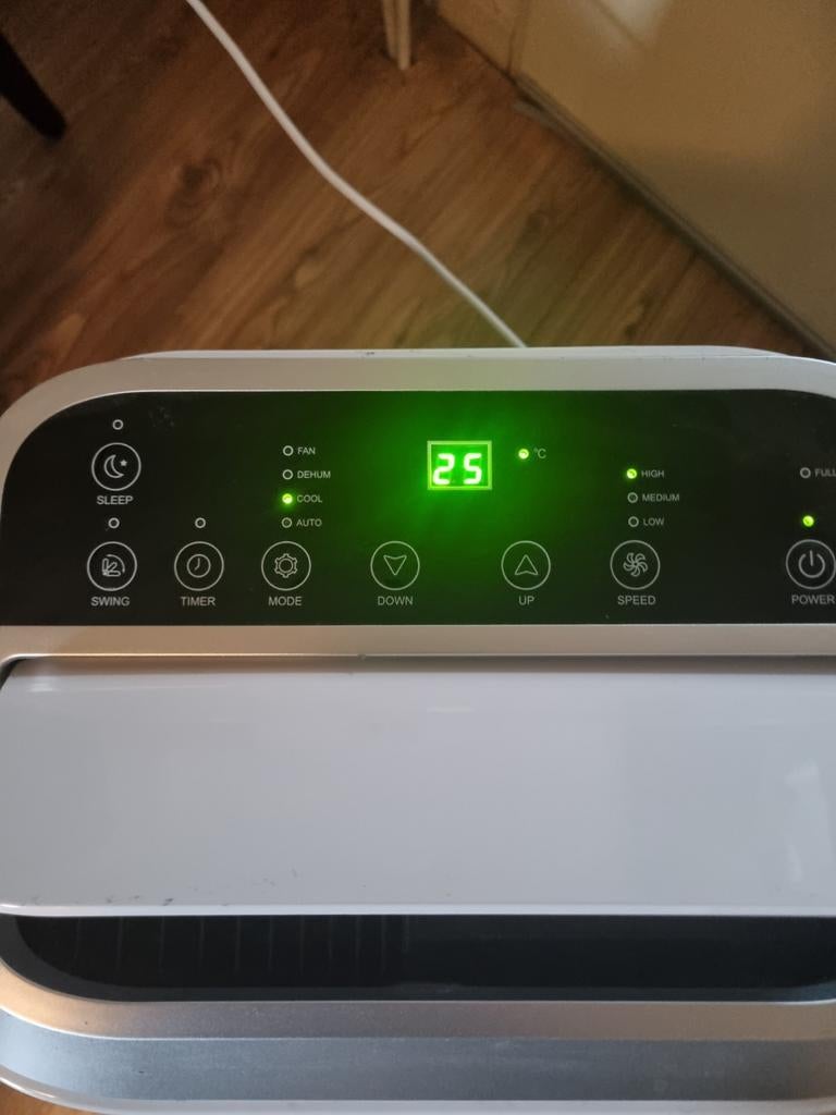Bodin airco werkt nog prima, Witgoed en Apparatuur, Airco's, Zo goed als nieuw, Mobiele airco, 60 tot 100 m³, 3 snelheden of meer