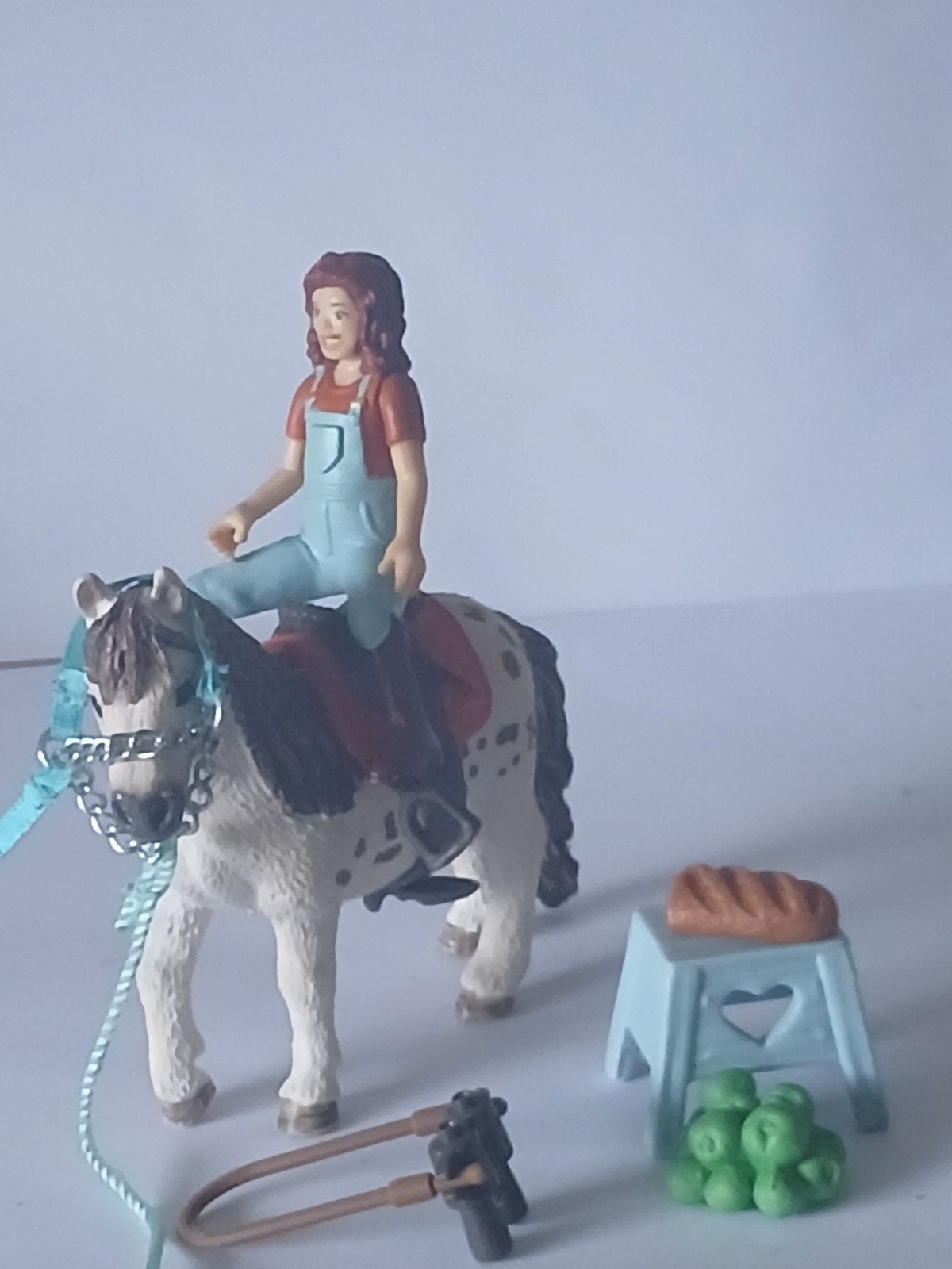 Schleich paard met ruiter en accessoires, Ophalen of Verzenden, Gebruikt
