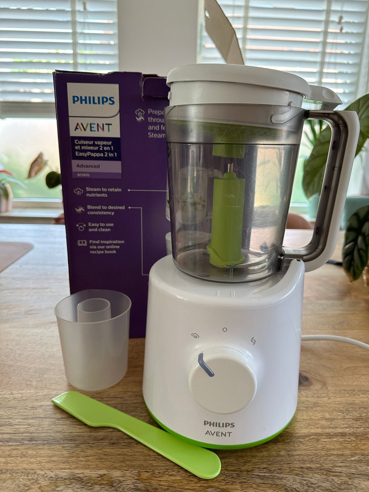 Philips Avent SCF870/20 Stomer / Blender - 2-in-1 Babyvoedin, Ophalen of Verzenden, Zo goed als nieuw