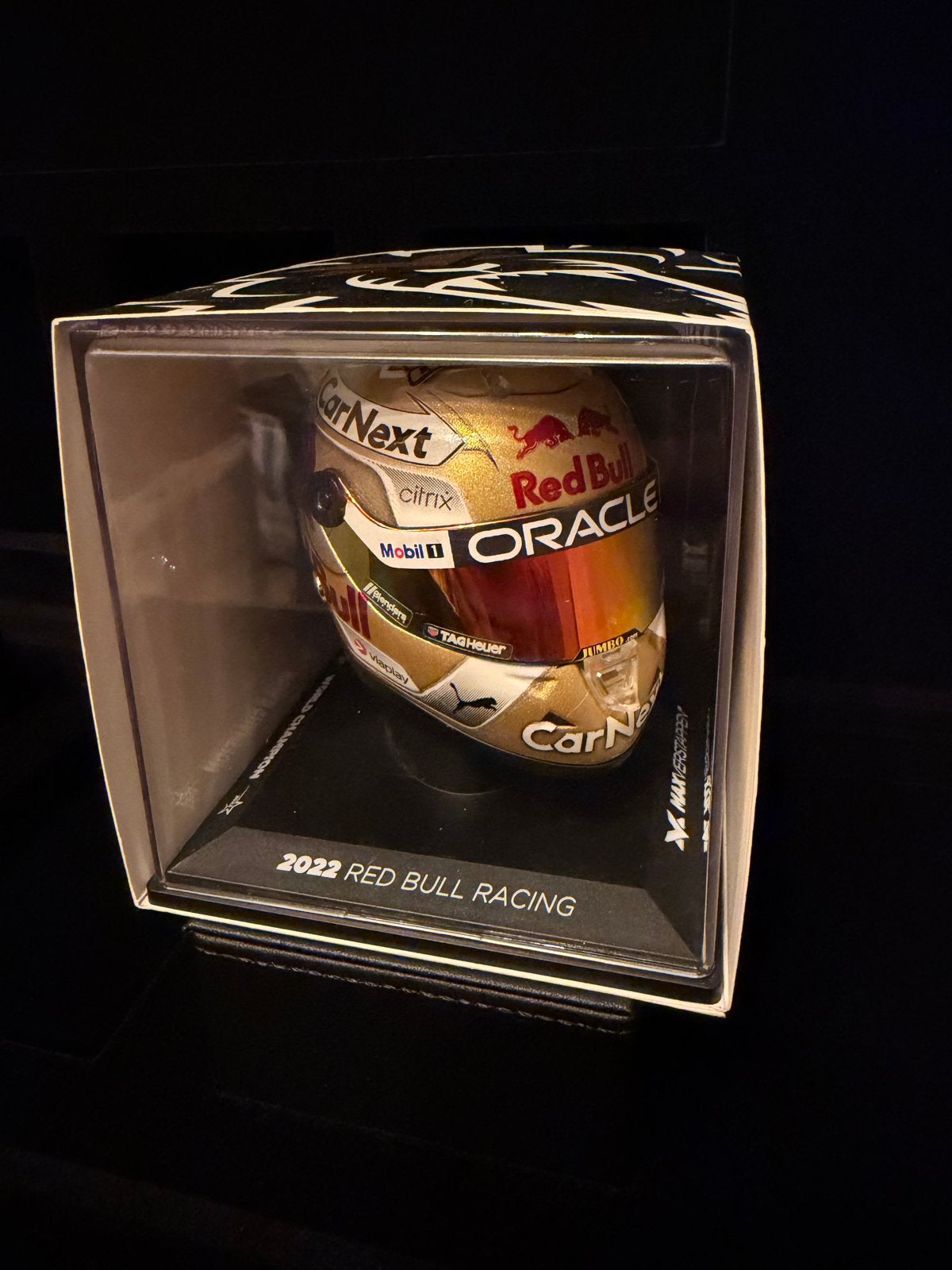 Max verstappen Word champion 2022 helm 1:4, Ophalen of Verzenden, Nieuw, Formule 1