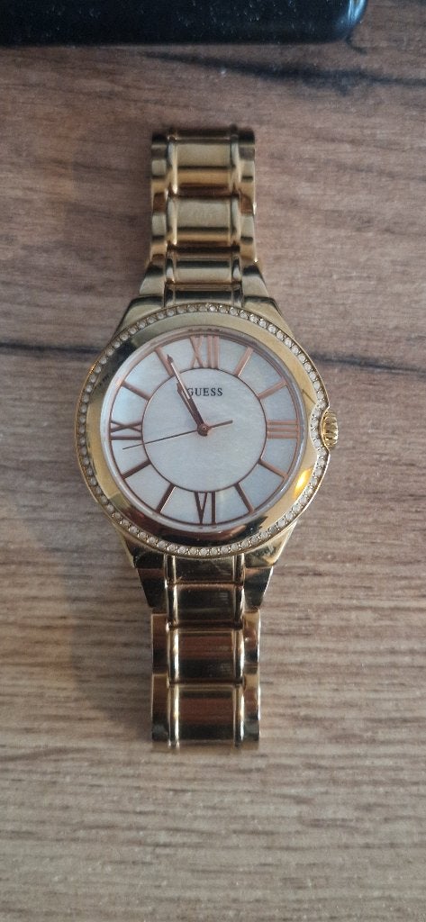 Guess Horloge Dames, Staal, Staal, Polshorloge, Zo goed als nieuw