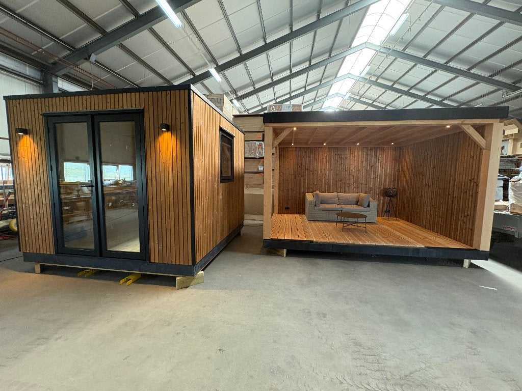 Nieuw : Luxe prefab overkapping., Tuin en Terras, Ophalen, 200 tot 400 cm, 250 tot 500 cm, Overige typen