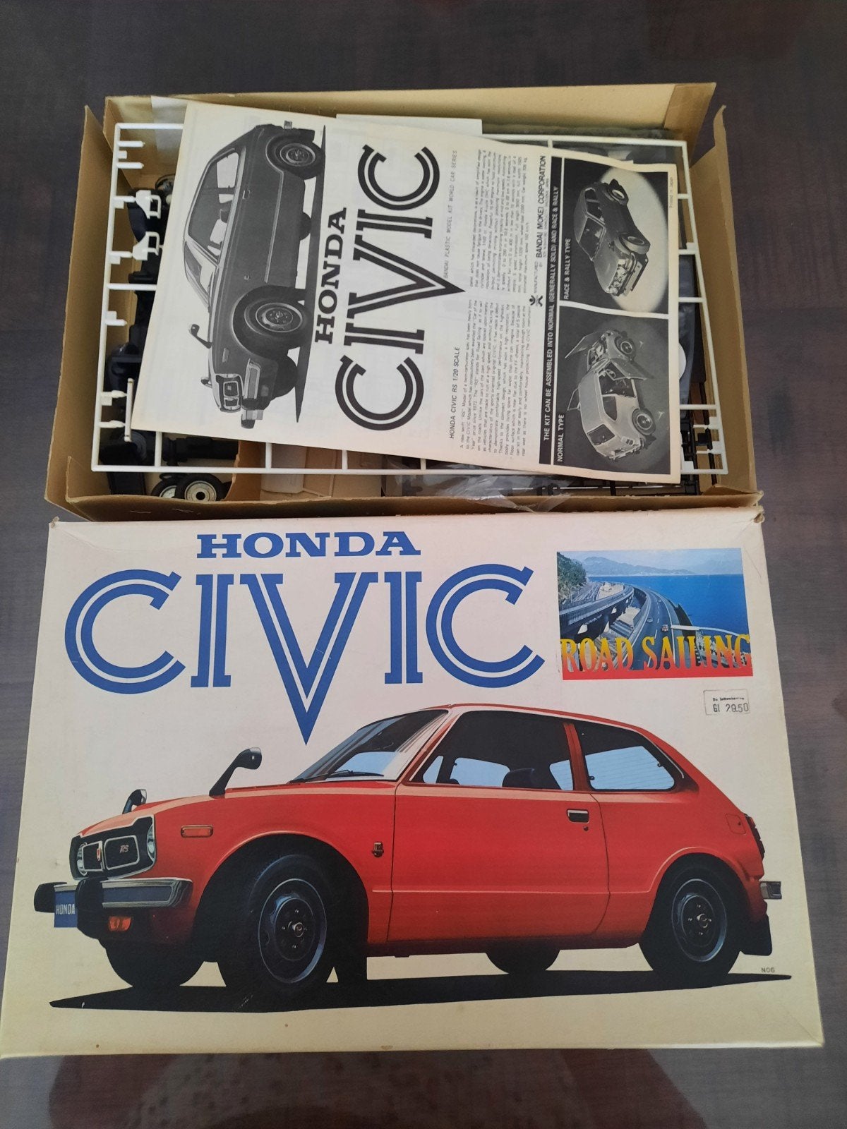 Honda Civic modelbouw kit - deels gebouwd, Hobby en Vrije tijd, Ophalen of Verzenden