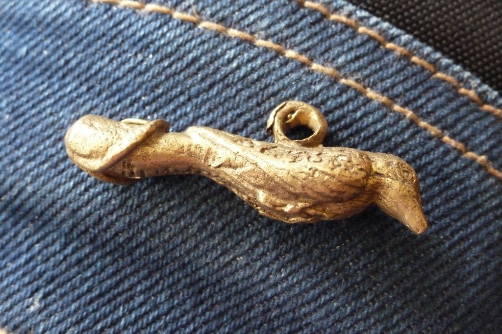Thaise amulet -paladkik vogel brons 4 cm 9 gram (t 245, Overige materialen, Ophalen of Verzenden, Zo goed als nieuw, Goud