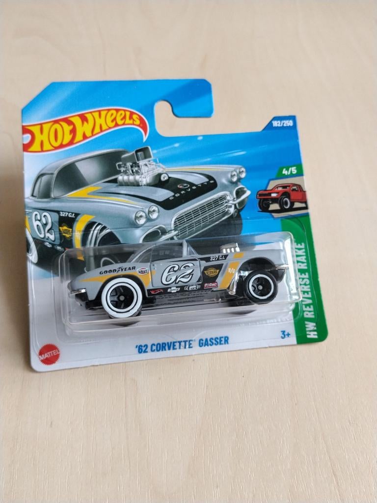 Hotwheels '62 Corvette gasser, Ophalen of Verzenden, Nieuw, Auto