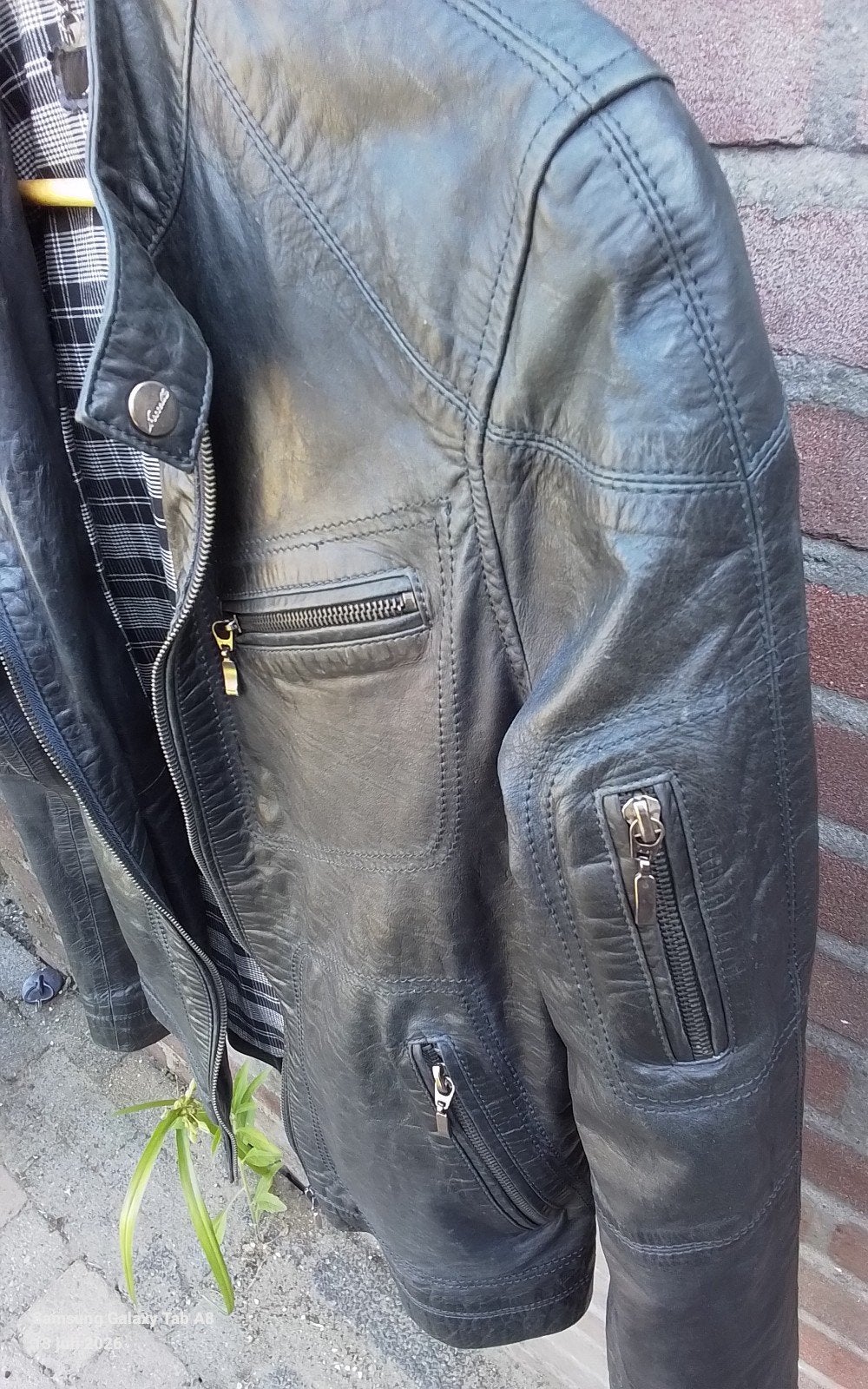 Froccella leren jas - Maat 50 (M), Froccella, Maat 48/50 (M), Zwart, Ophalen of Verzenden