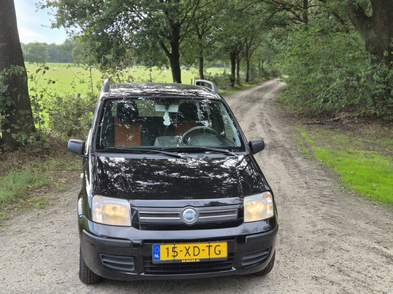 Fiat Panda 1.2Edizione Cool ,2007, Airco , APK tot 15/09/27, Voorwielaandrijving, Zwart, Origineel Nederlands, Handgeschakeld