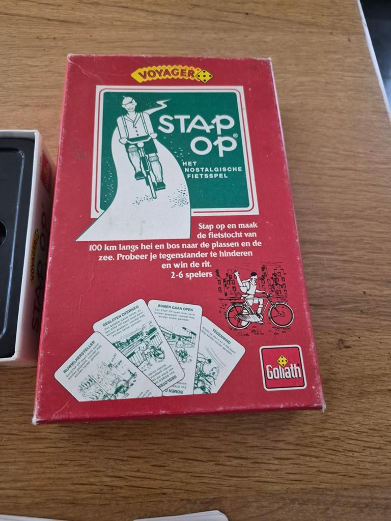 Spel Stap Op van Goliath, Hobby en Vrije tijd, Gezelschapsspellen | Bordspellen, Zo goed als nieuw, Drie of vier spelers, Vijf spelers of meer