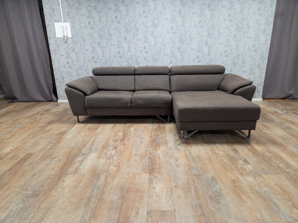 Mooi Taupe Bruin Hoekbank, Huis en Inrichting, Banken | Bankstellen, Info@banxtel.nl, Gebruikt, Hoekbank, Ophalen of Verzenden