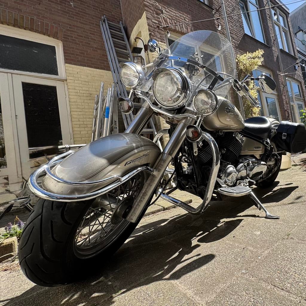 Yamaha Dragstar 650 (A2 rijbewijs) met Vance & Hines uitlaat, 2 cilinders, Sportuitlaat, Chopper, Gebruikt
