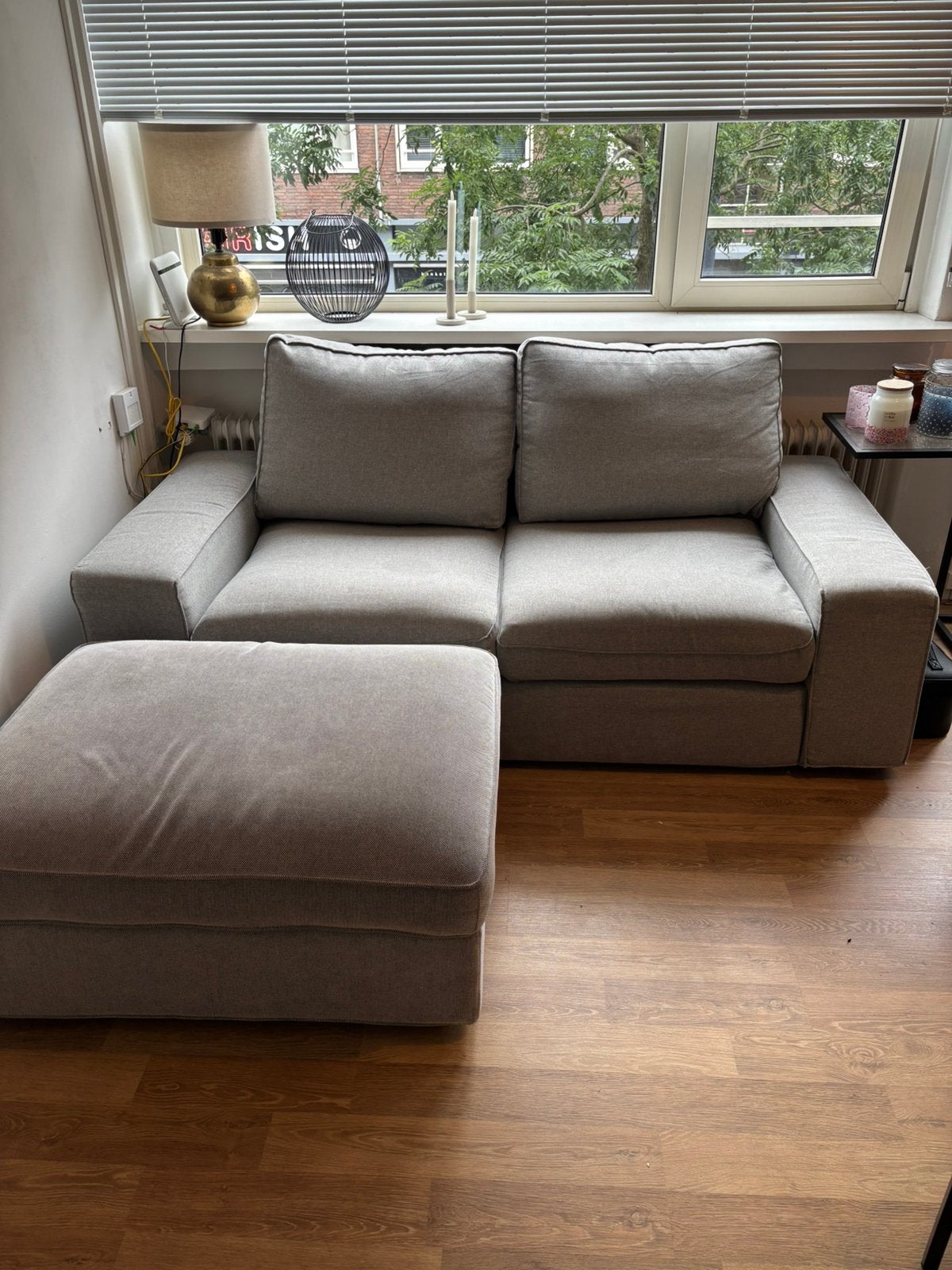 Bank en hocker Ikea, Ophalen, Zo goed als nieuw