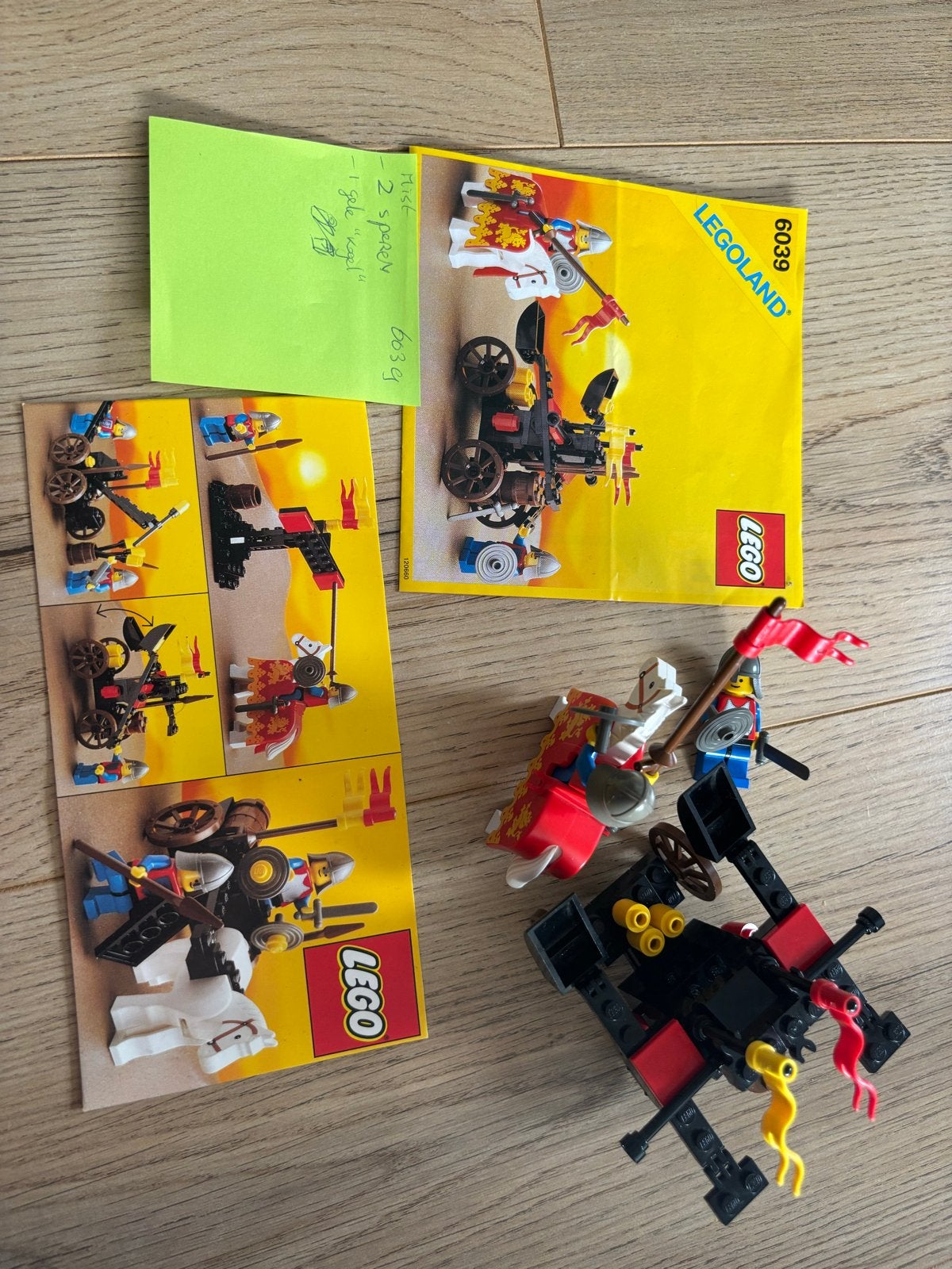 9993) Lego Castle 6039 - Kasteel met ridders en katapult, Gebruikt, Lego, Ophalen of Verzenden, Compleet