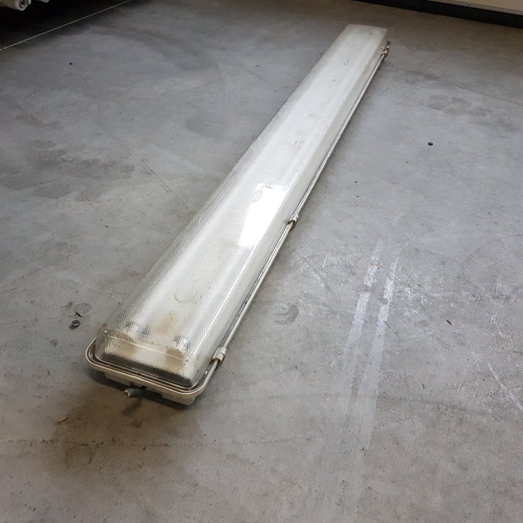5x DUBBELE Spatwaterdichte tl armatuur - 2x58 watt - T8, Niet ingevuld, Gebruikt, Niet ingevuld, Niet ingevuld