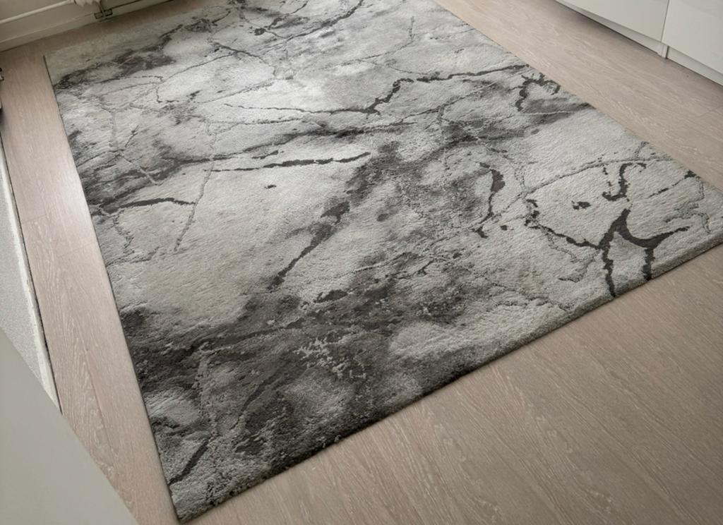 Tapijt antraciet 230/160, Ophalen of Verzenden, Rechthoekig, 200 cm of meer, 150 tot 200 cm