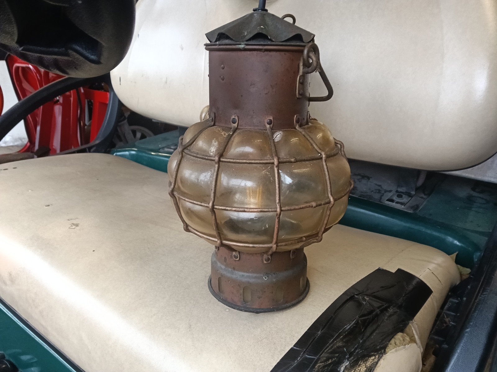Antieke scheepslamp / scheepslantaarn, Antiek en Kunst, Ophalen of Verzenden