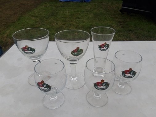 GRATIS De Koninck bier glazen glas partij diverse modellen, Verzamelen, Ophalen, Gebruikt, Glas of Glazen, De Koninck