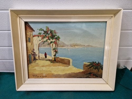 schilderij ricardo vintage lijst, Ophalen of Verzenden, 'T Olde Gre-j, Info@toldegrej.nl, Endepoelstraat 20f Didam