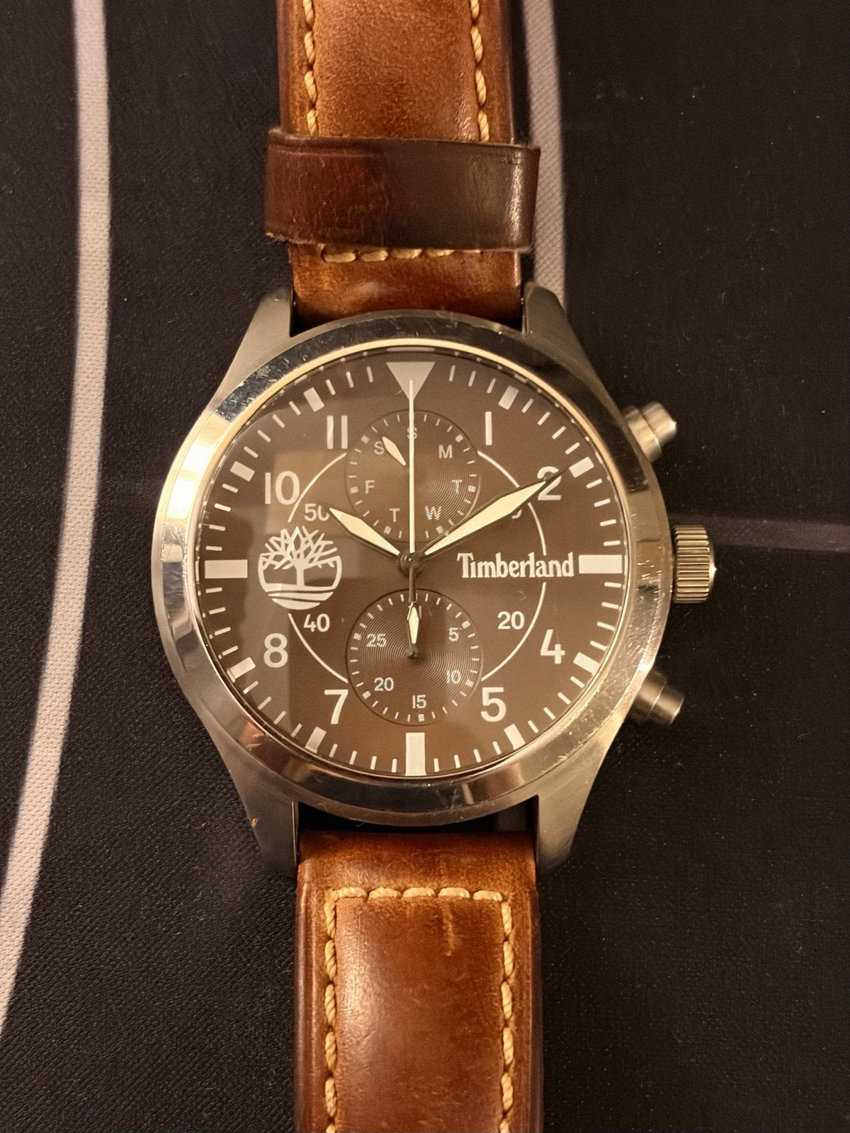 Timberland Herenhorloge - Roestvrij staal met leren band, Staal, Polshorloge, Ophalen, Overige merken