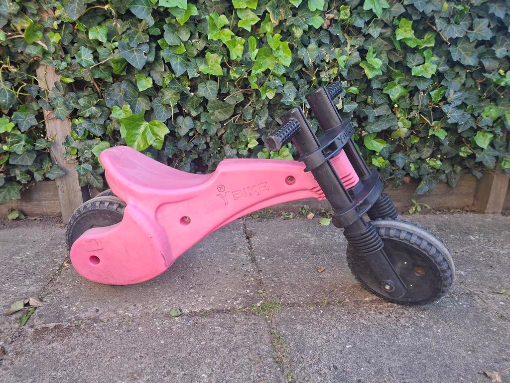 Roze Y-BIKE loopfiets - Gebruikt, Ophalen, Gebruikt, Loopfiets
