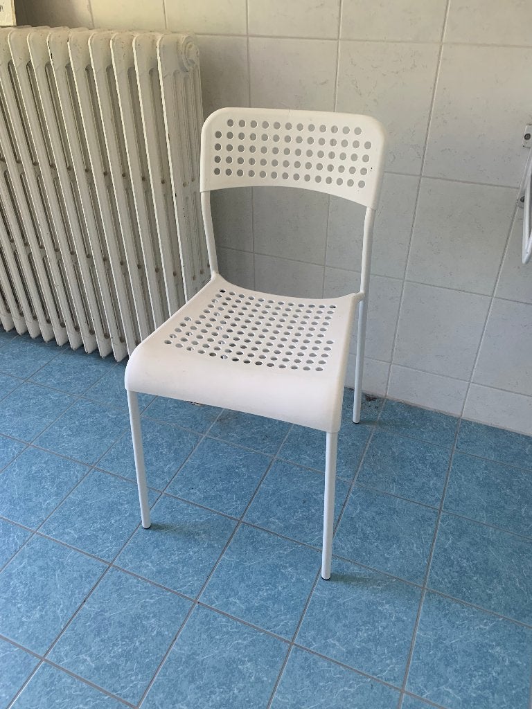 IKEA Adde stoel wit, Gebruikt, Wit, Ophalen of Verzenden, Eén