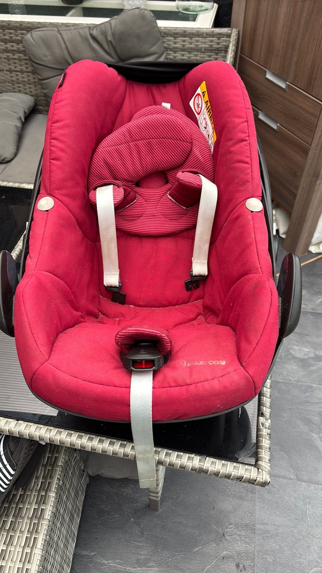 Maxi cosi, Ophalen, Autogordel of Isofix, Gebruikt, Zijbescherming