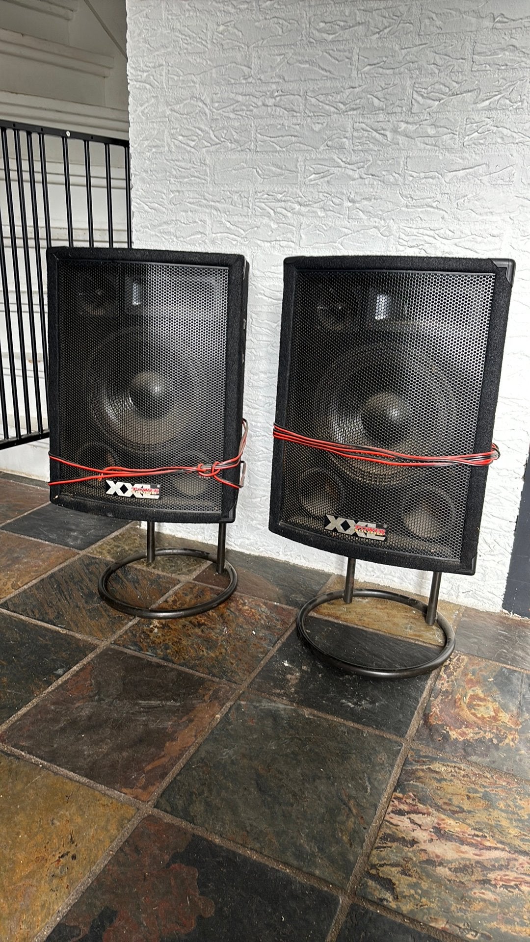 Oude XXL Podiumspeakers (zie beschrijving), Overige merken, Overige typen, Ophalen of Verzenden, Zo goed als nieuw