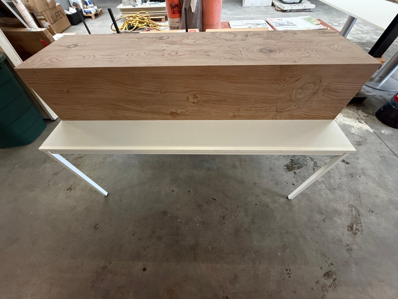 Luxe zwevend badkamermeubel 180 cm – Eiken – Maatwerk, Ophalen, Gebruikt