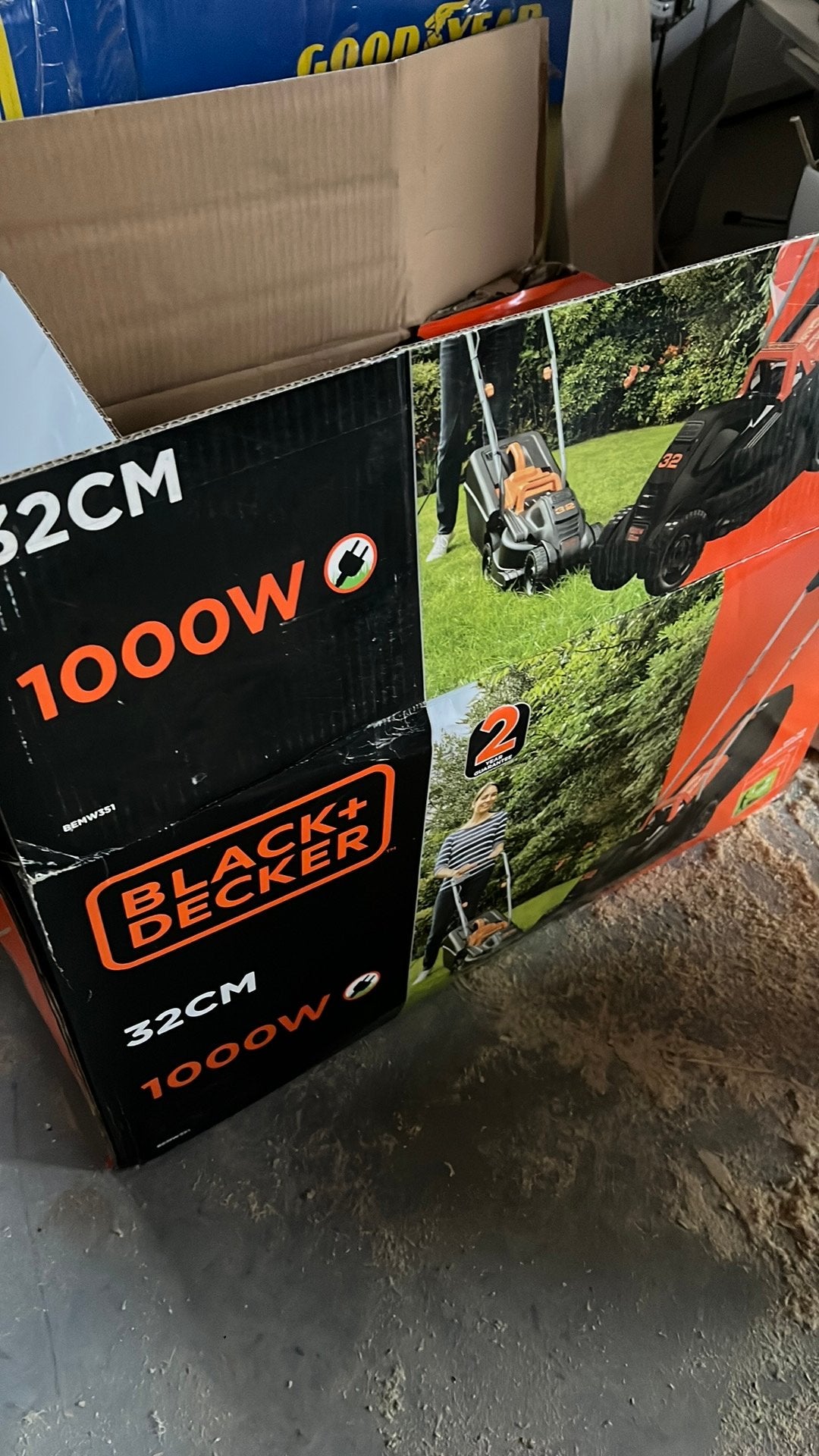 Black en decker grasmaaier, Ophalen, Zo goed als nieuw, Elektrisch