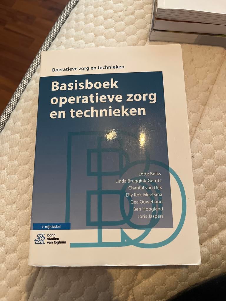 Basisboek operatieve zorg en technieken, Boeken, Ophalen of Verzenden, Gamma, Gelezen, HBO