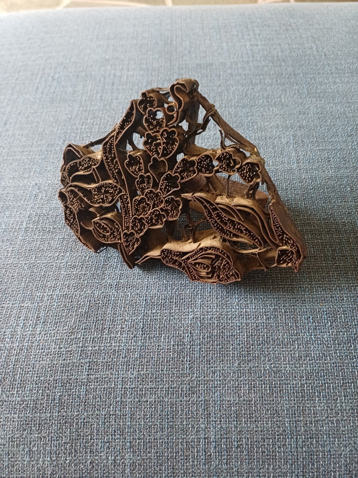 Antieke Koperen Batikstempel/ Tjap, Antiek en Kunst, Ophalen of Verzenden, Koper