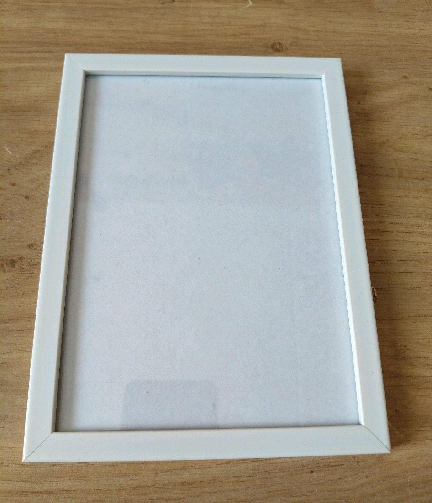 Wit fotolijstke 13x18 cm, Verzenden, Zo goed als nieuw, Fotolijst, Met glas