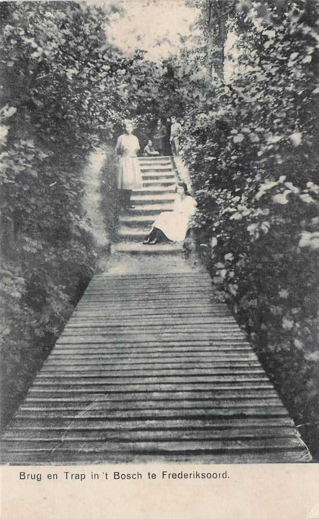 702-433-047 Brug En Trap In 'T Bosch Te Frederiksoord, Verzenden, Voor 1920, Drenthe