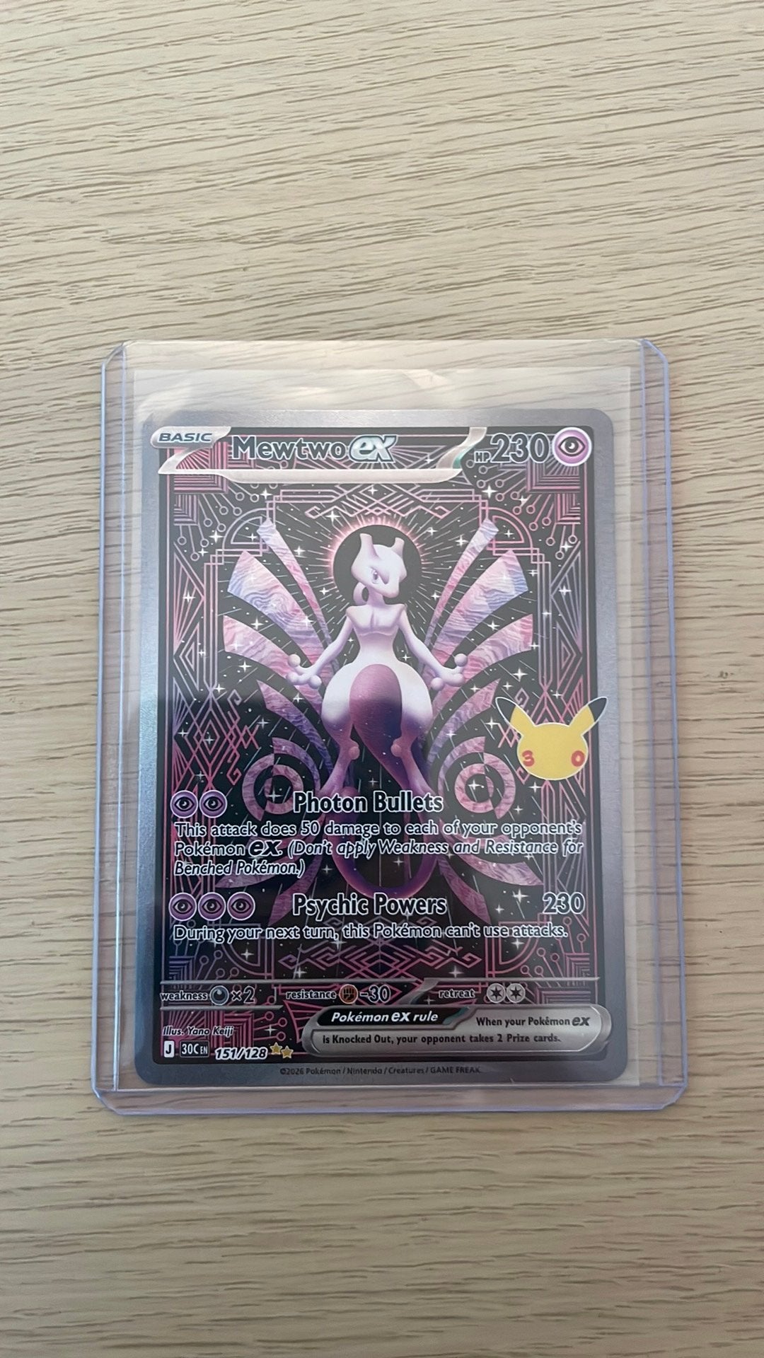 Mewtwo #151 30th, Ophalen of Verzenden, Zo goed als nieuw