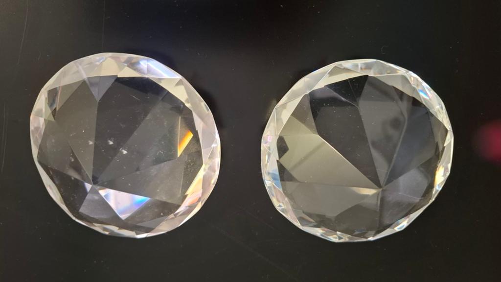 2x Decoratieve Kristallen Diamanten - Glazen Edelstenen, Ophalen