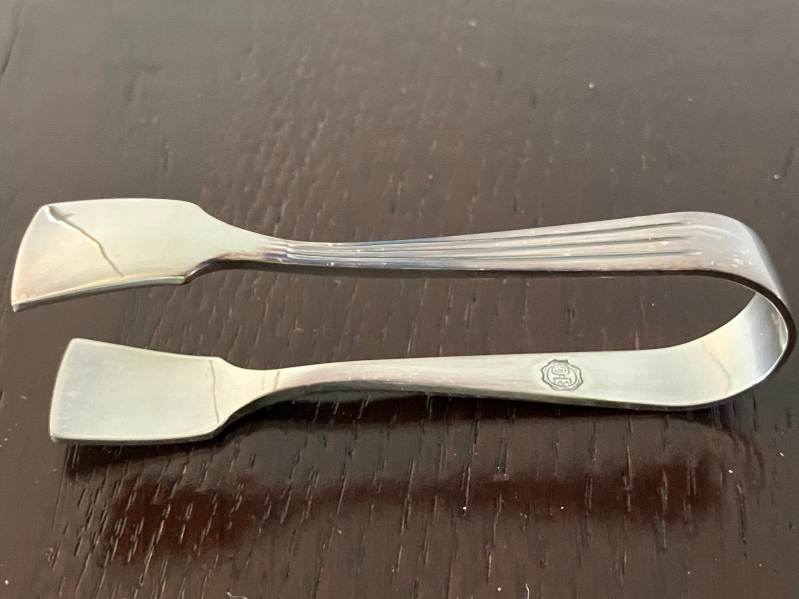 Vintage Zilverkleurige Suikertang, Antiek en Kunst, Ophalen