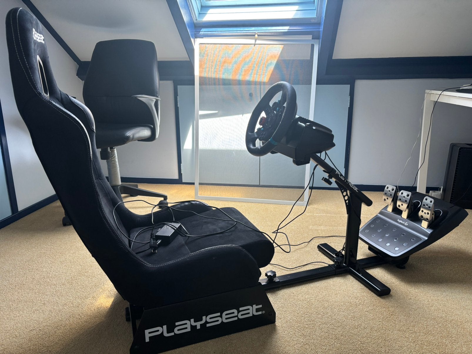 Playseat alcantara met logitech G29, Ophalen, Zo goed als nieuw