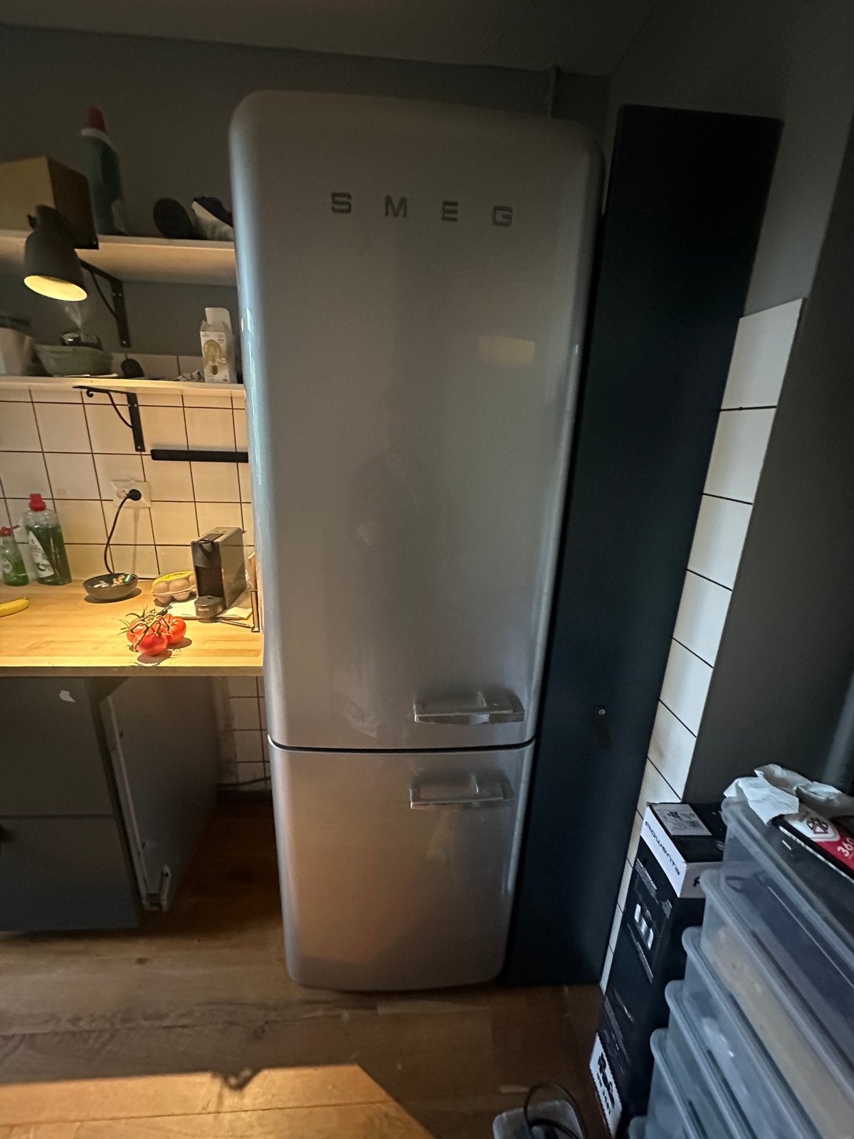 SMEG Koel- vriescombinatie, Ophalen, Gebruikt, 200 liter of meer, Met aparte vriezer