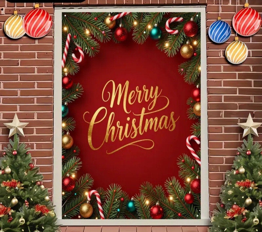 kerstbanner, kerst banner, deurbanner, kerst deur banner, Ophalen of Verzenden, Nieuw