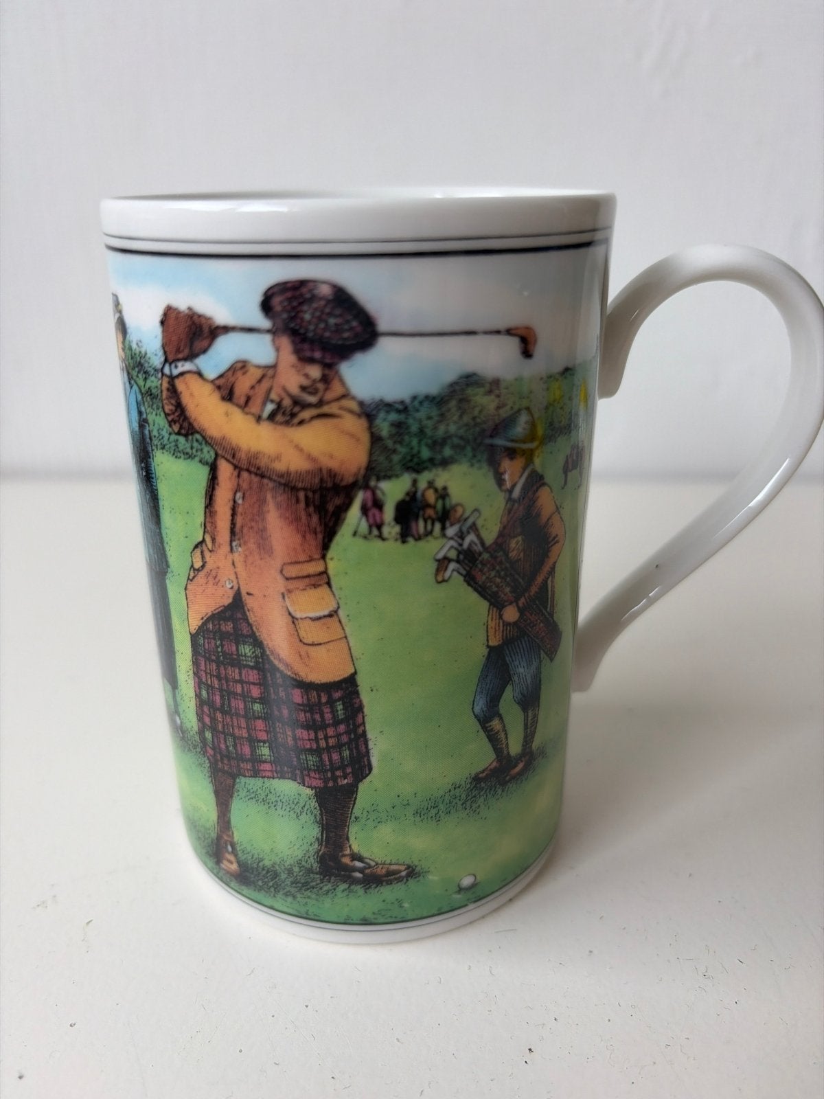Dunoon Golf Mok - Stoneware - Made in Scotland - 10,5 cm hoo, Overige merken, Keramiek, Zo goed als nieuw, Overige stijlen